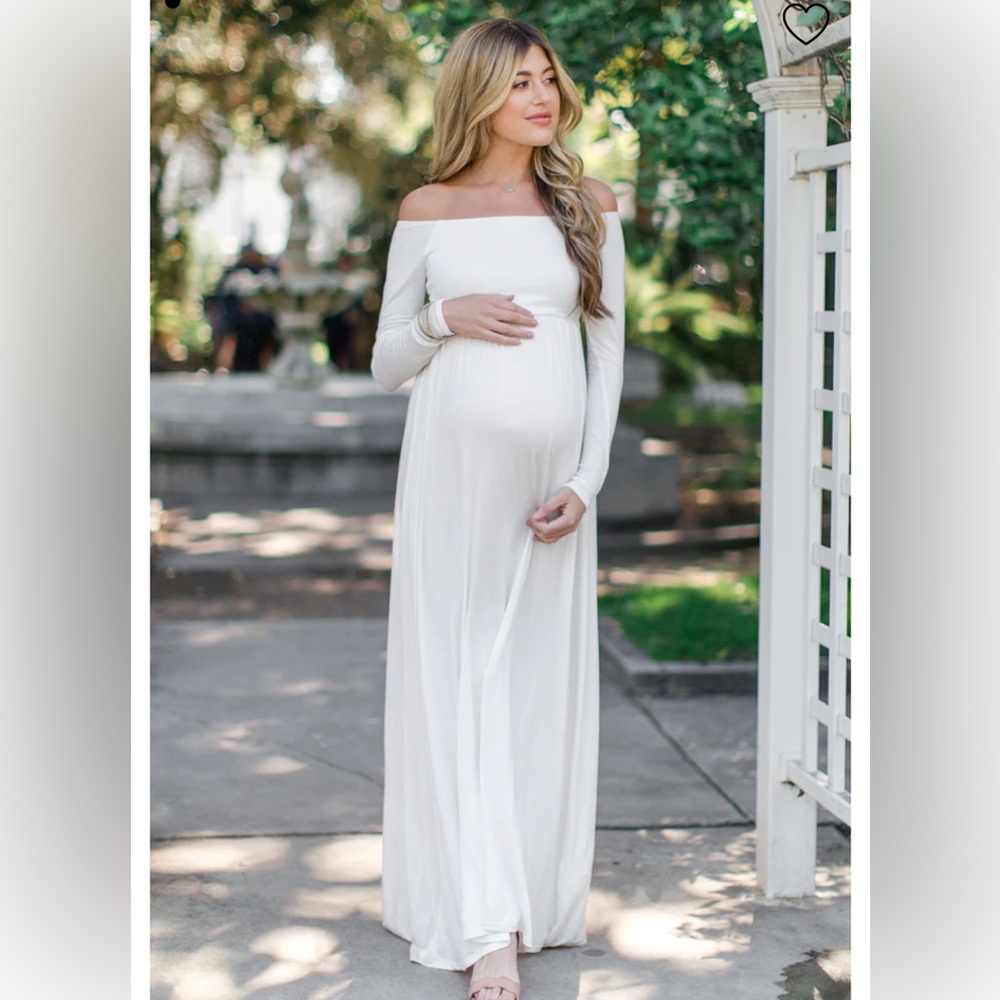 Pinkblush white off the shoulder dress